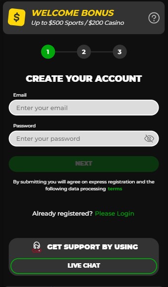 Create Account Powerplay