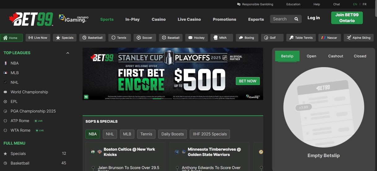 Homepage Bet99