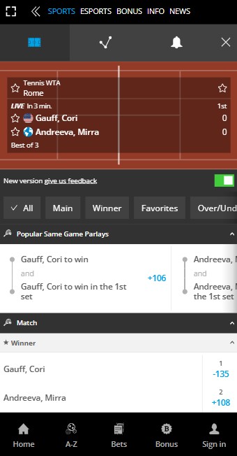 Neobet Live Betting