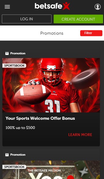 Promotions Betsafe mobile