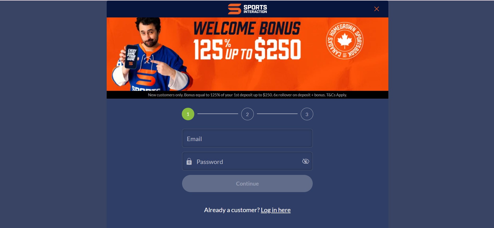 Register Sportsinteraction