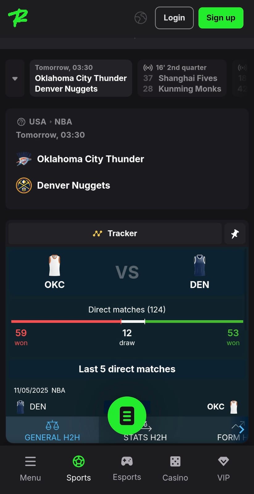 Live Betting Rivalry