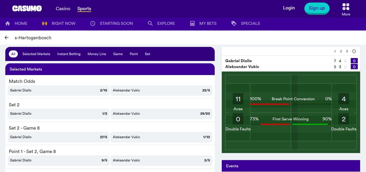 Live Betting Casumo Canada