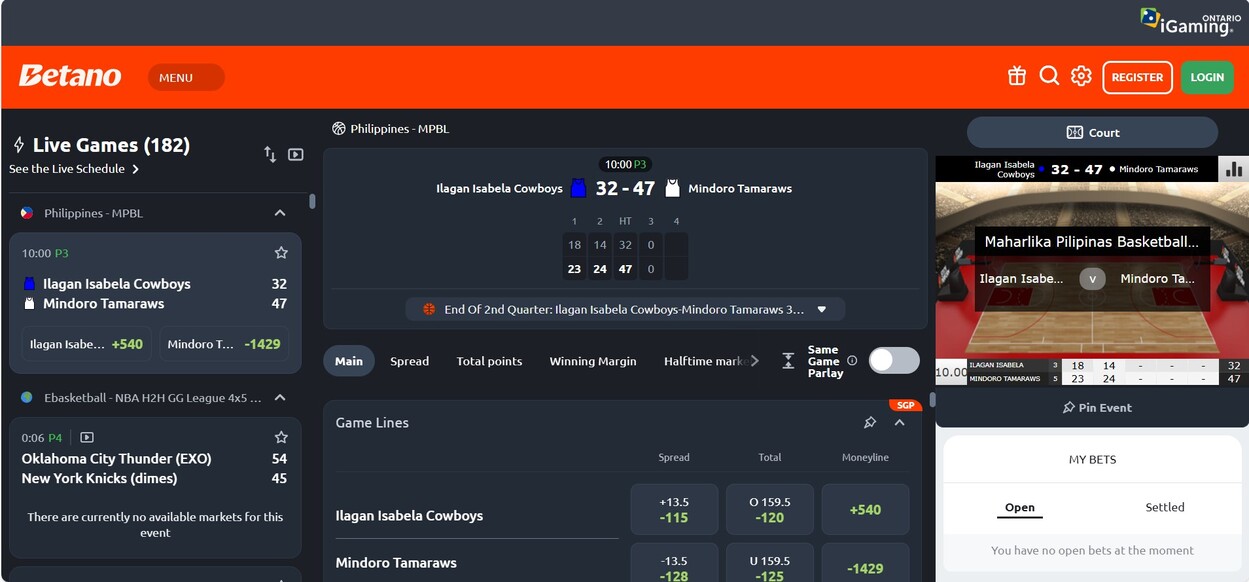 LiveBetting Betano Canada