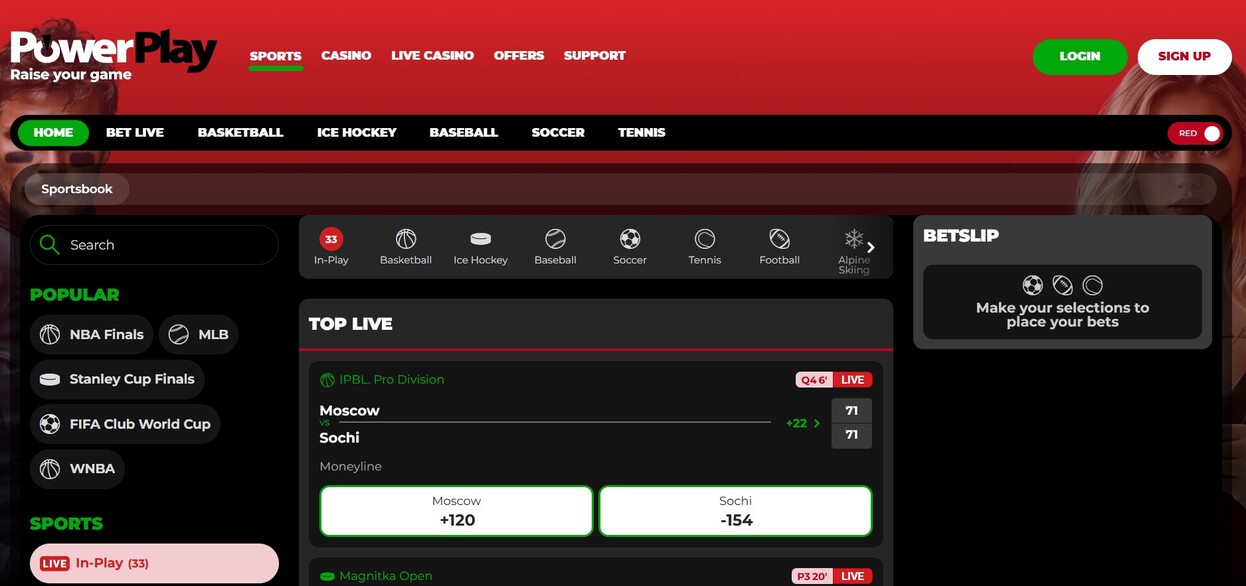 Powerplay Canada Homepage