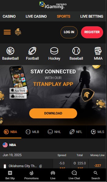 Titanplay Canada Homepage