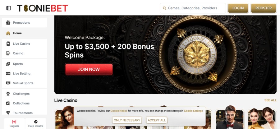 Tooniebet Registration Step1