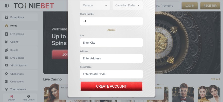 Tooniebet Registration Step4