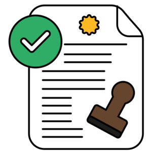 verify licensed icon