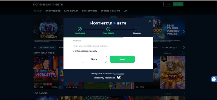 NorthStar Bets Canada Registration Step4