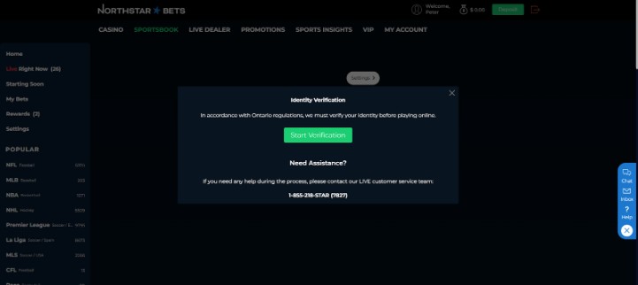 NorthStar Bets Canada Registration Step5