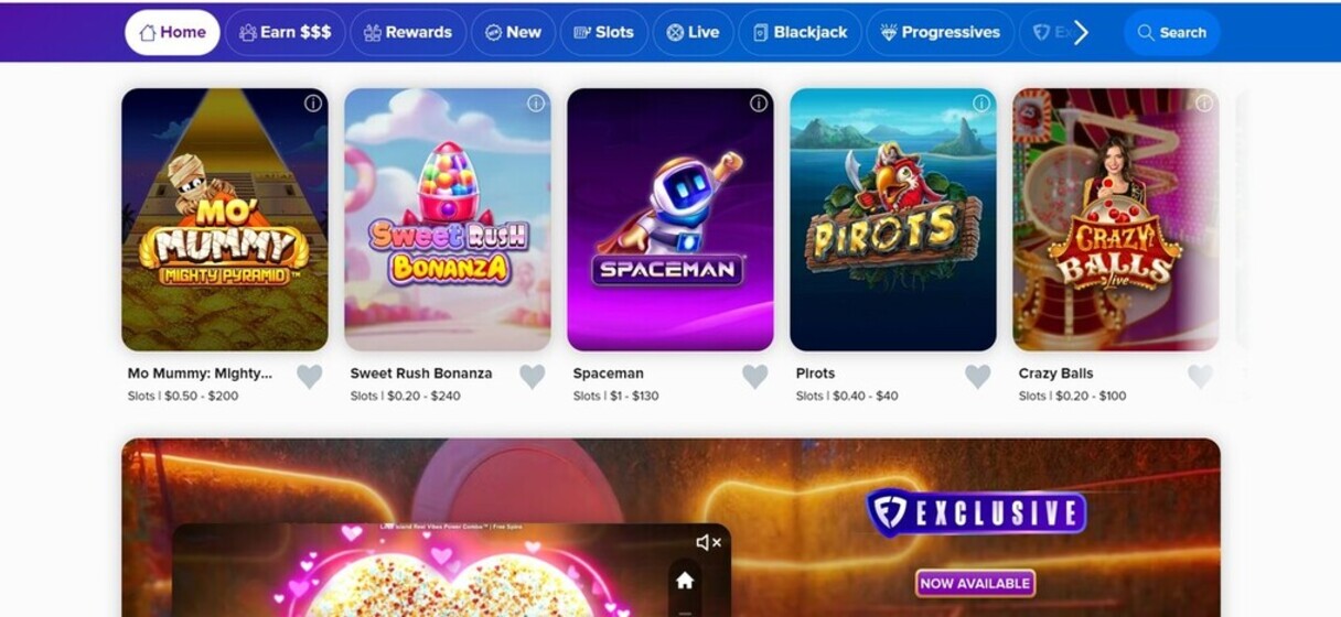 Fanduel Casino Canada Homepage pc