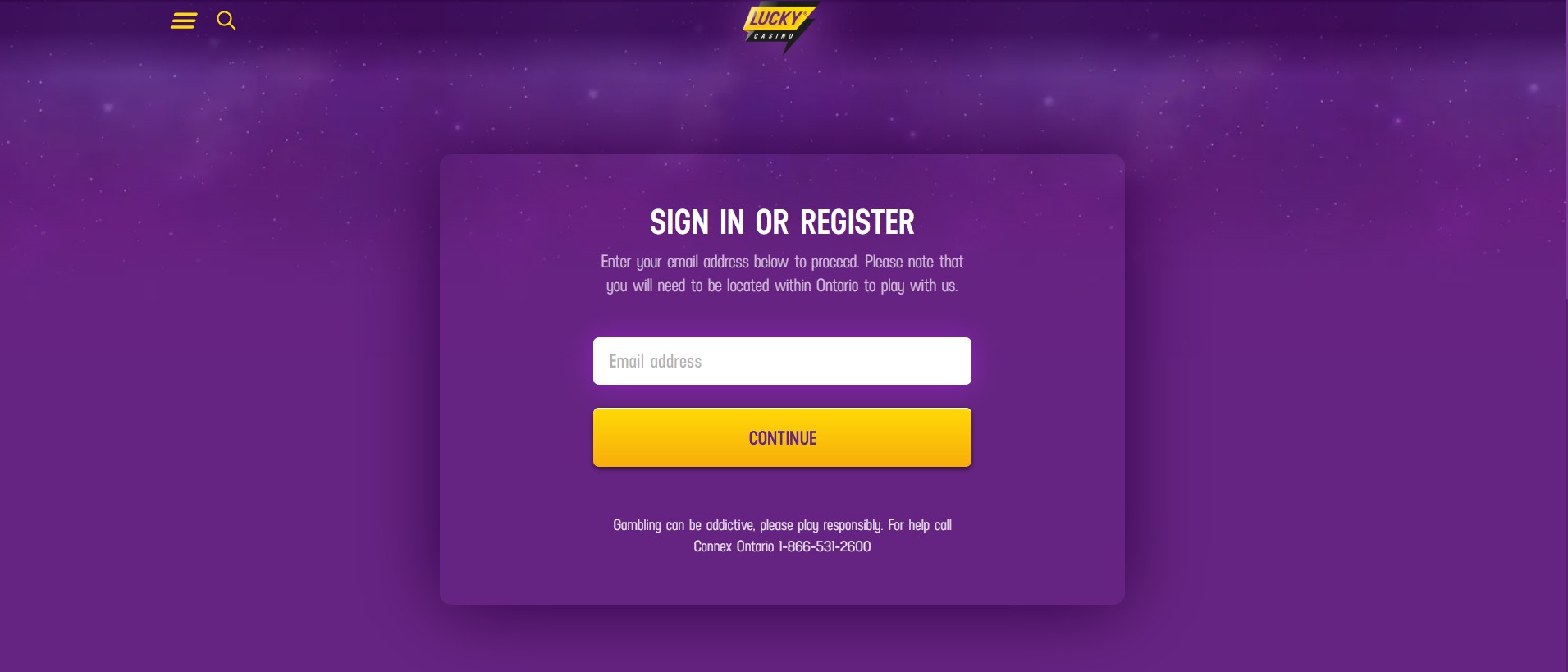 Lucky Casino Sports Canada Registration