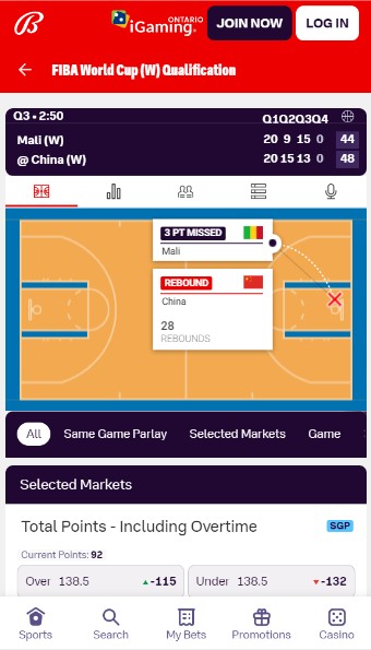 Bally bet Canada Sports Live betting