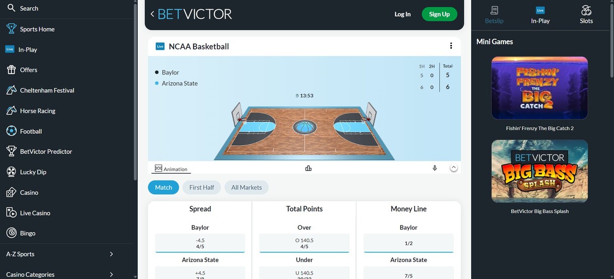 Betvictor Ontario Live Betting pc