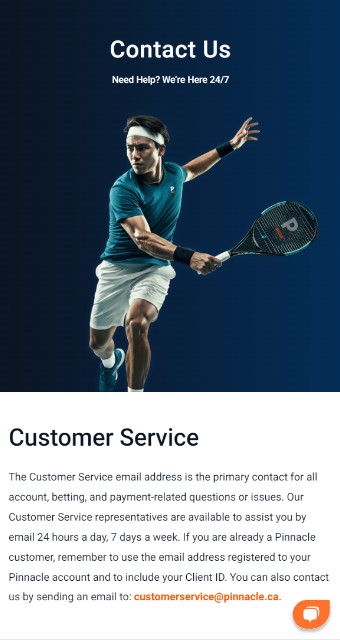 Pinnacle Canada Customer Support