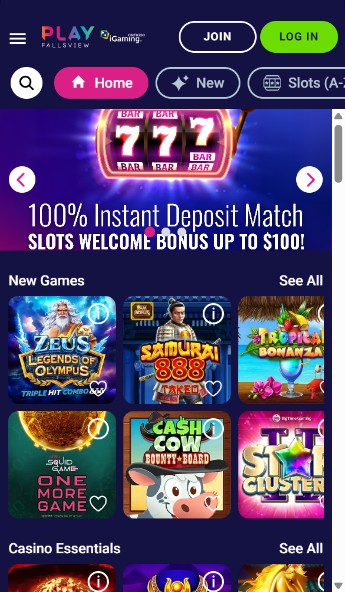 Play Fallsview Canada Casino Homepage