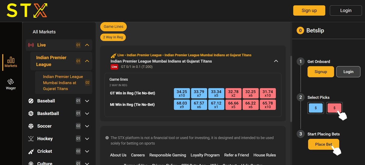 STX Sportsbook Canada Homepage pc