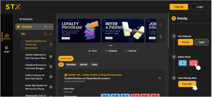 STX Sportsbook Canada Registration Step1